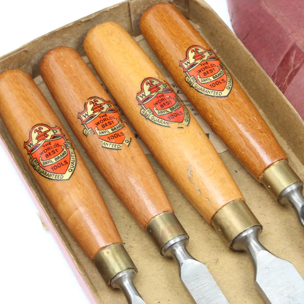 Sold - Old Ward & Payne Chisels And Gouge Set (Beech) 2