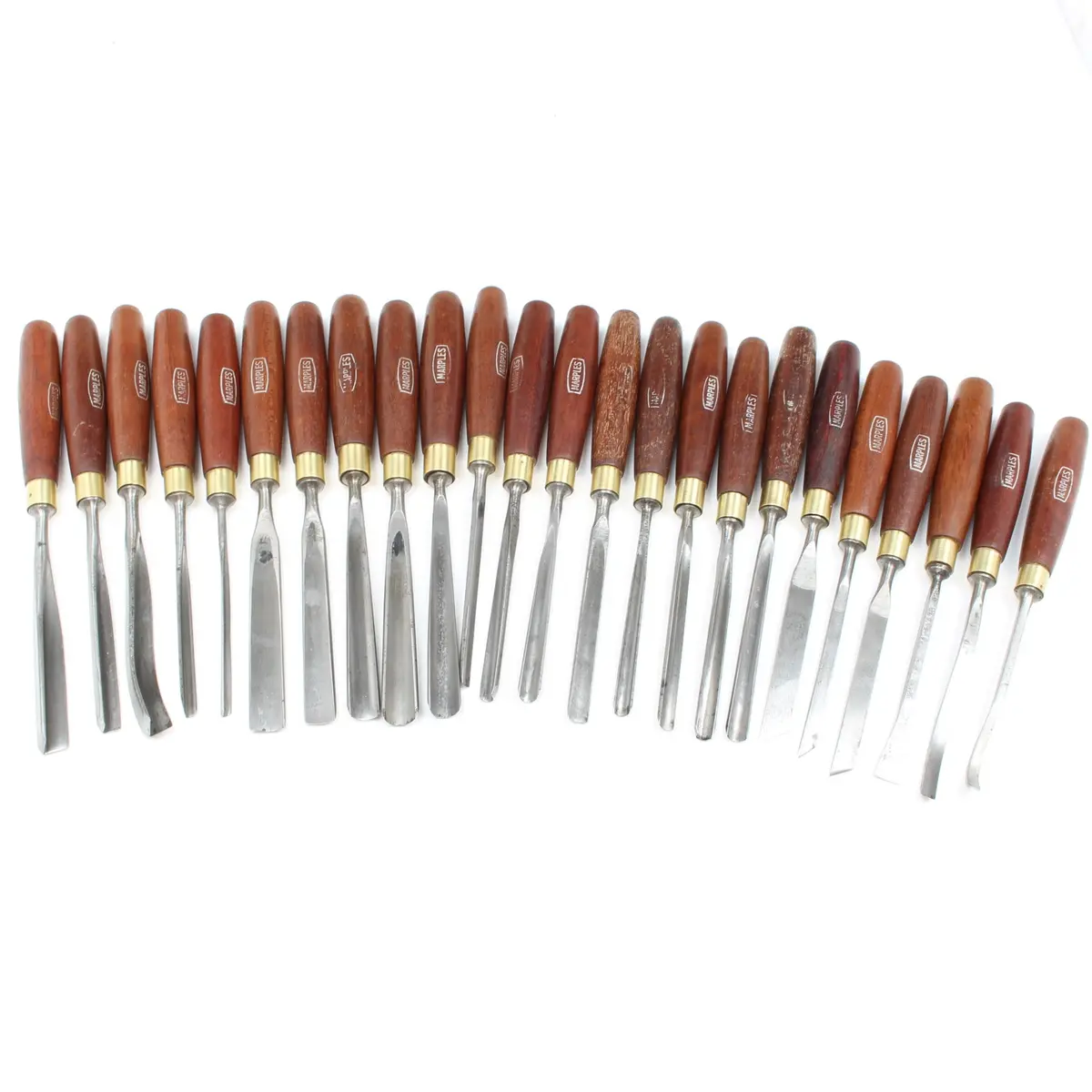 Sold - Comprehensive Marples Wood Carving Tool Set (Mahogany) 1