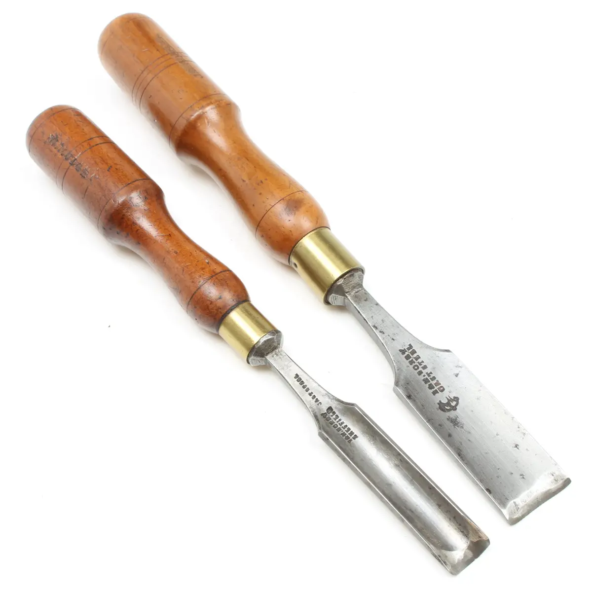 2X Old I&H Sorby Gouges - 5/8", 1" (Fruitwood) 1