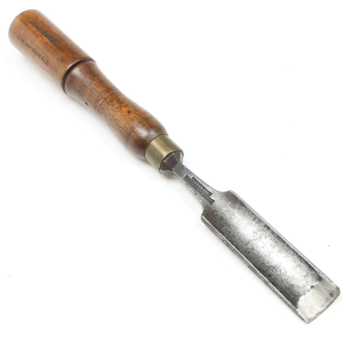 Sold - Early Fenton & Marsden Incannel Firmer Gouge - 1" (Beech) 1