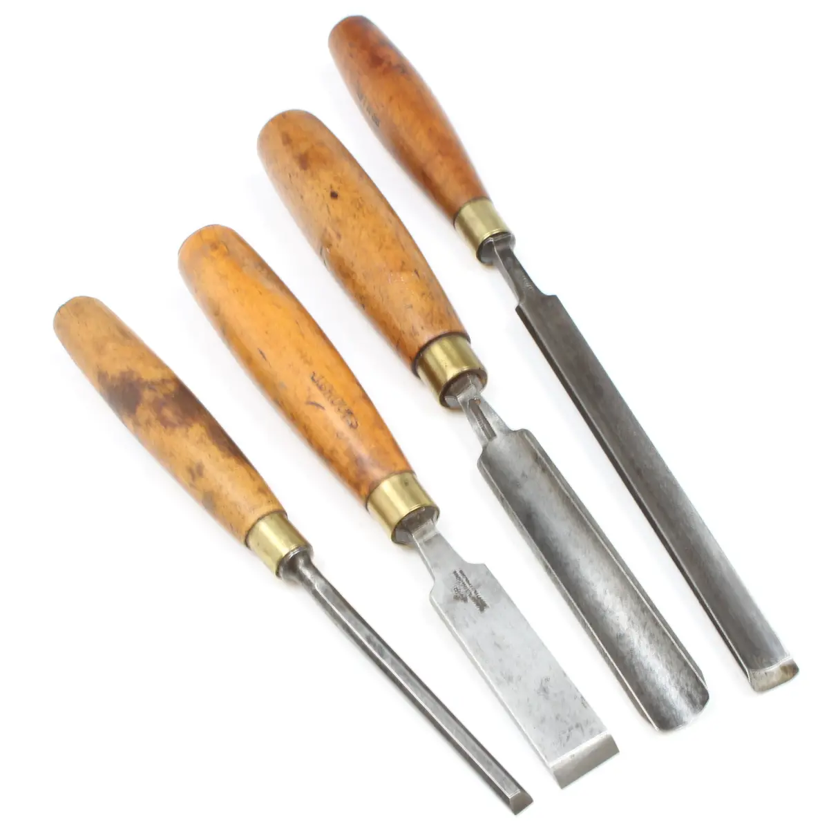 4X Old Marples Gouges / Chisels (Boxwood) 1