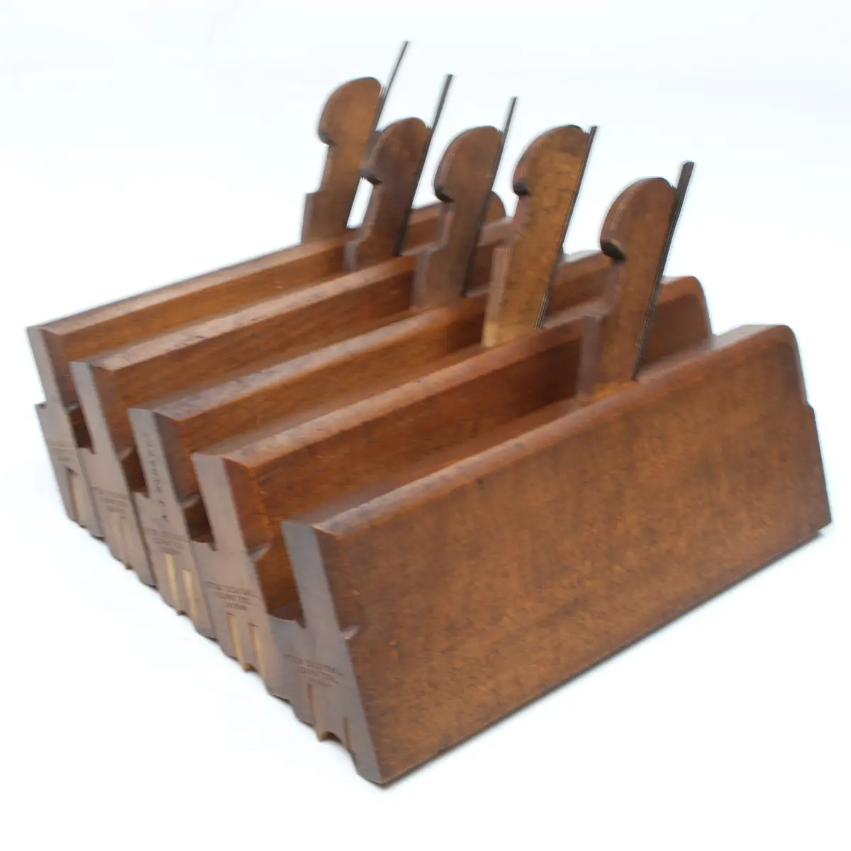 Sold - 5X Haward, Tunbridge Wells Wooden Bead Planes Set (Beech) 2