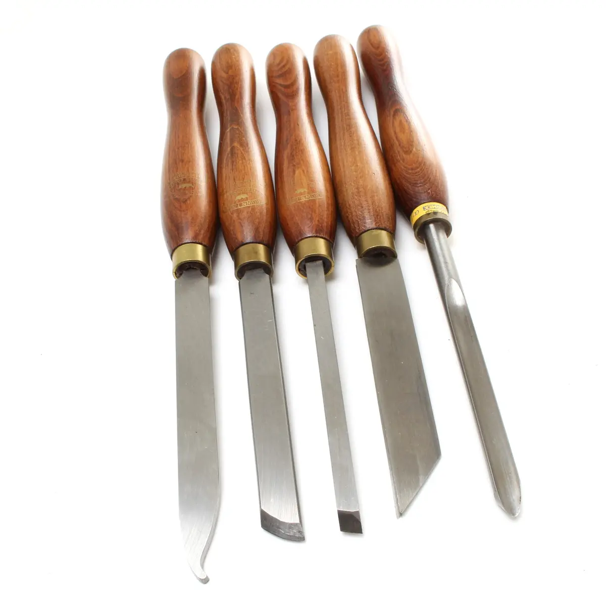 5X Old Crown Woodturning Tools (Ash) - Uk Only 1
