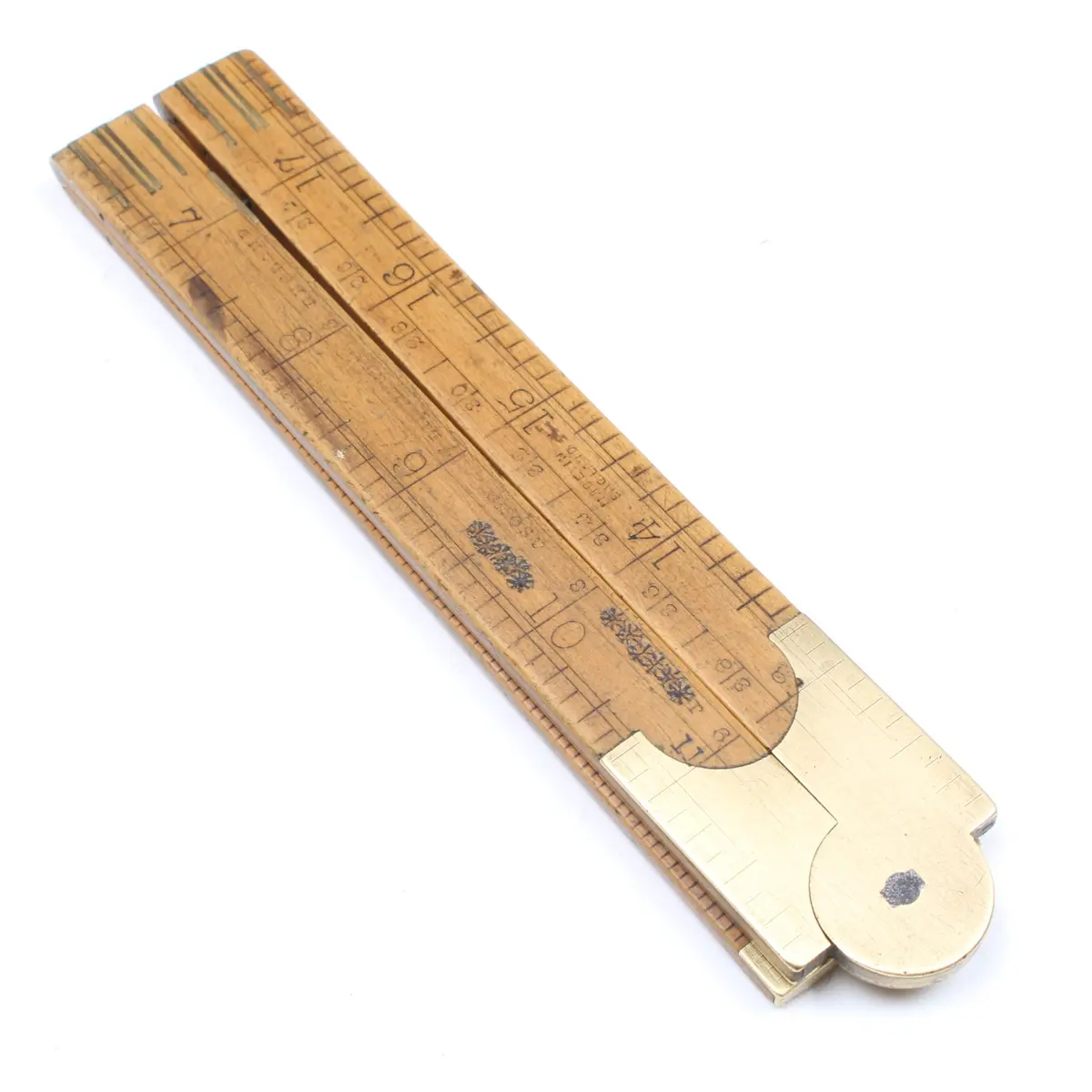 Old Wooden Folding Rule - 24" (Boxwood) 1