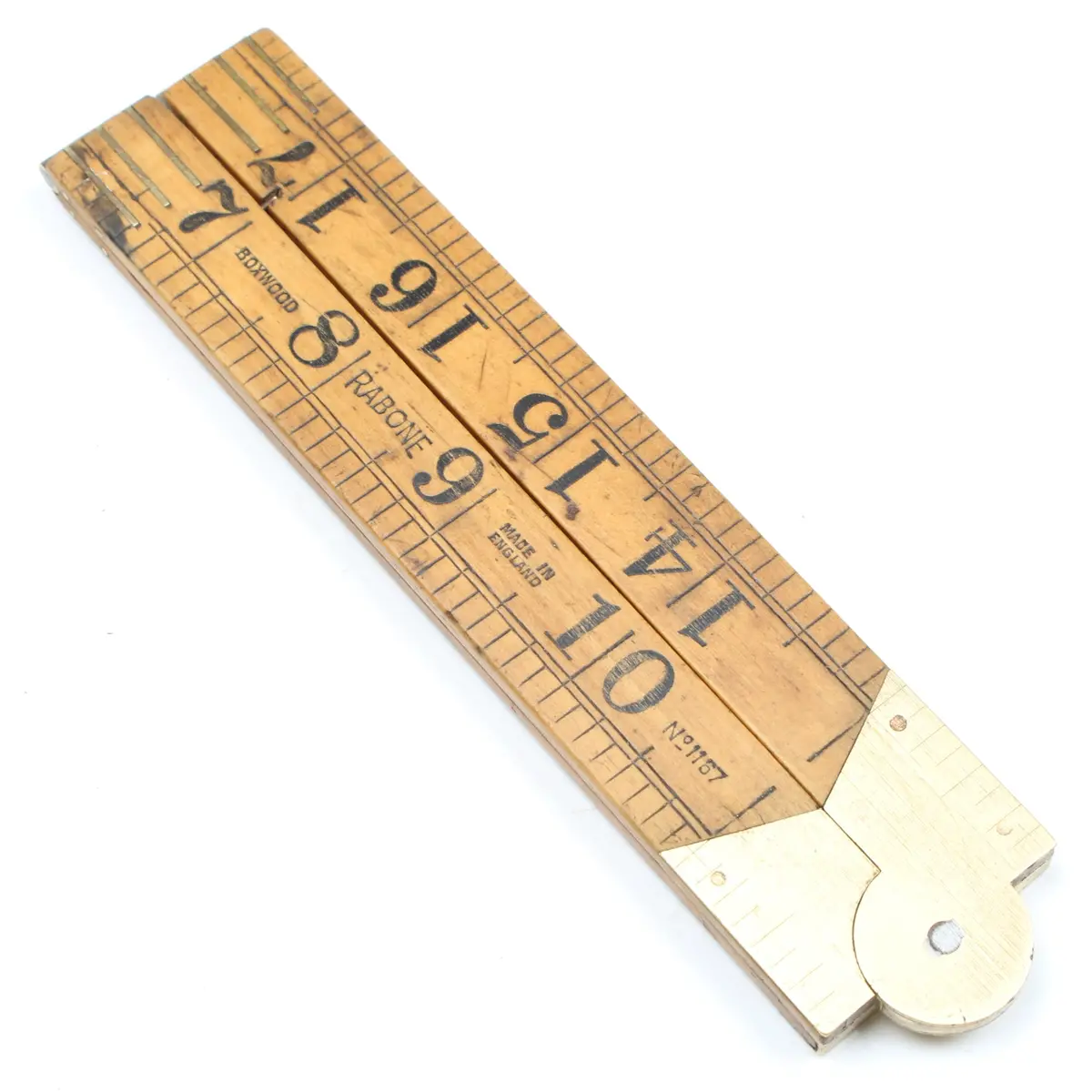 Rabone Wooden Folding Rule - No. 1167 (Boxwood) 1
