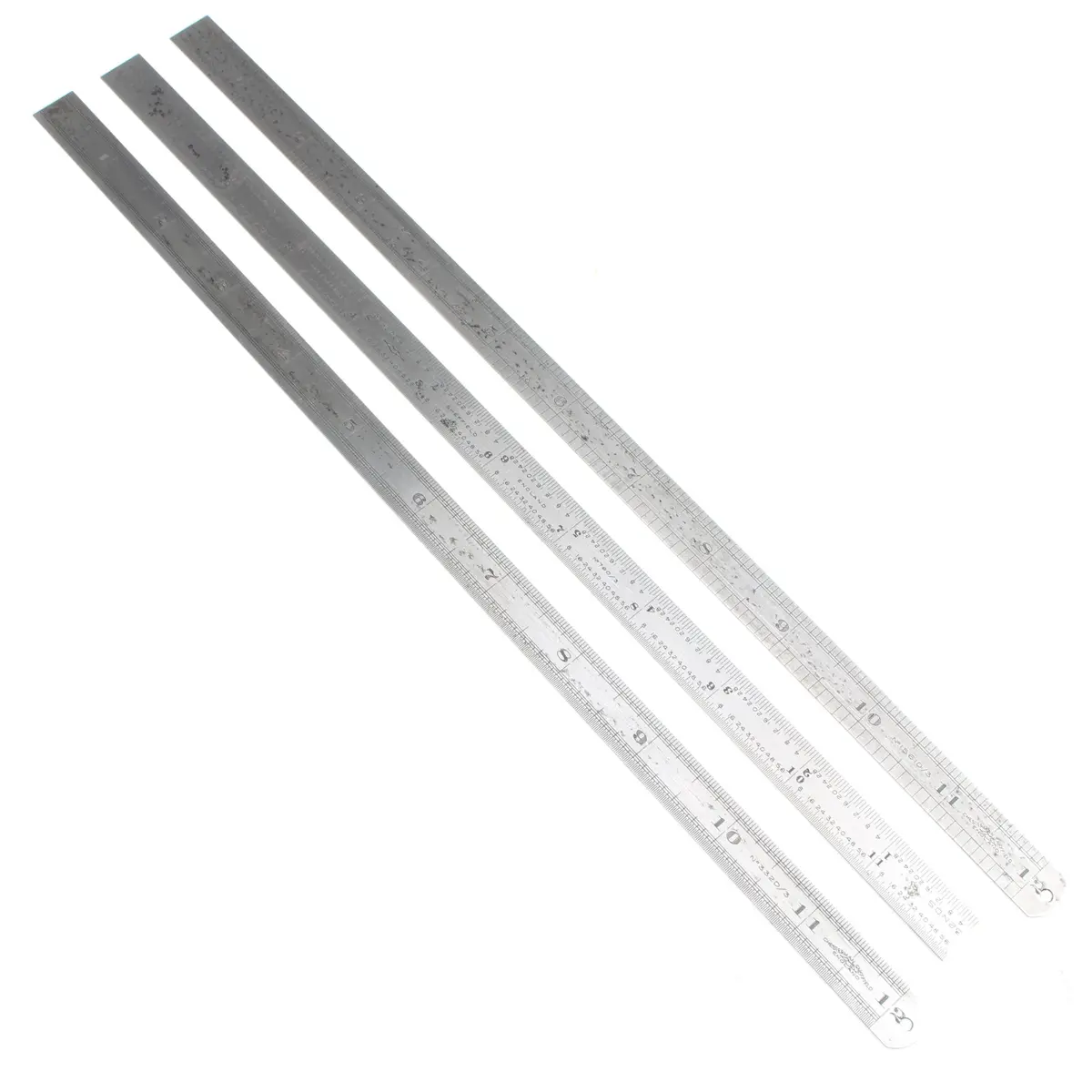 3X Chesterman Steel Rules - No's 332D/3, 760/3, 1561D/3 - 12" 1