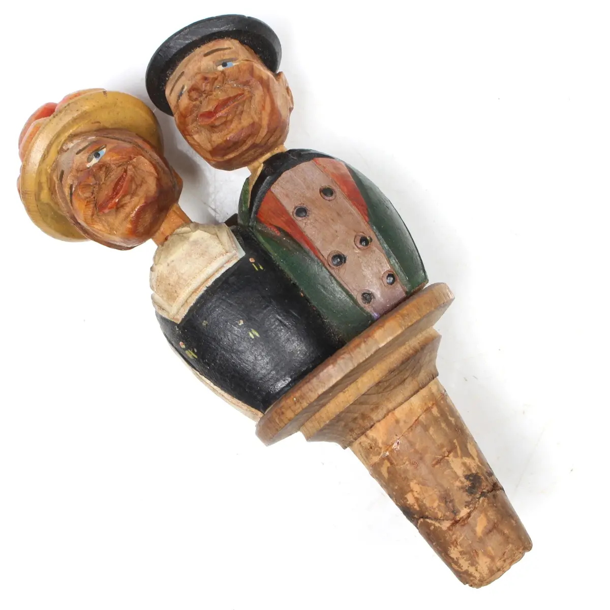 Vintage Couple Cork Bottle Stopper 1