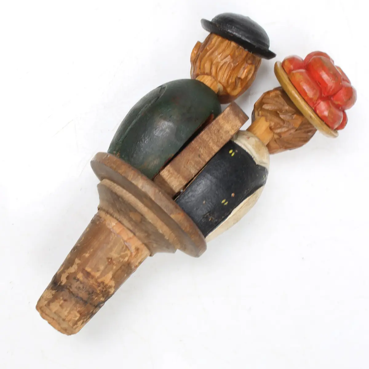 Vintage Couple Cork Bottle Stopper 2
