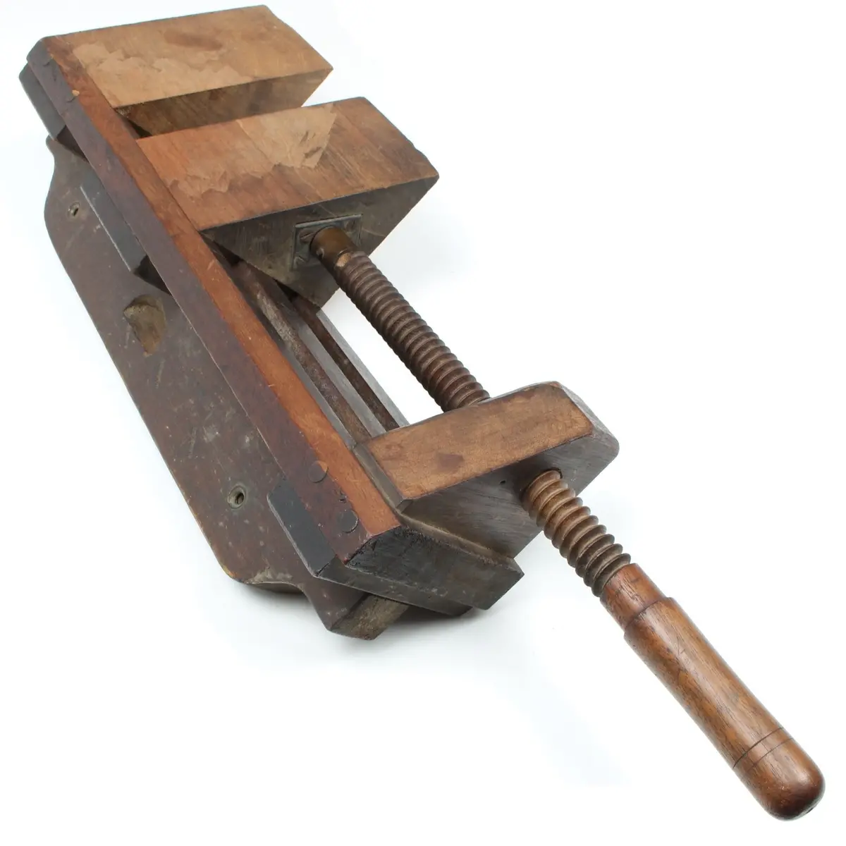 Sold - Old Large Wooden Mitre Chop / Clamp / Vice (Beech) 1