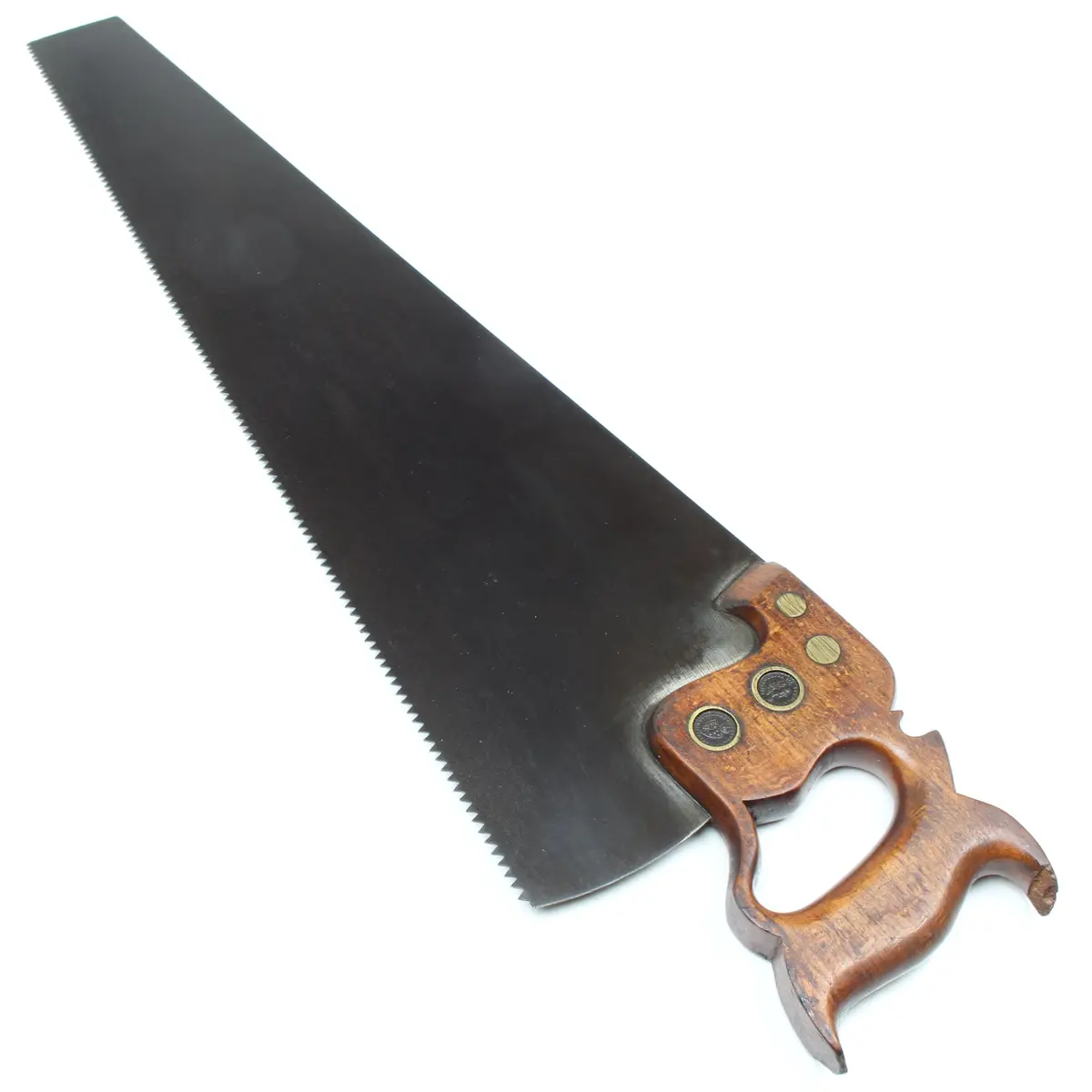 Sold - Old Two Guinea's Hand Saw - 26” - 6Tpi (Beech) 1
