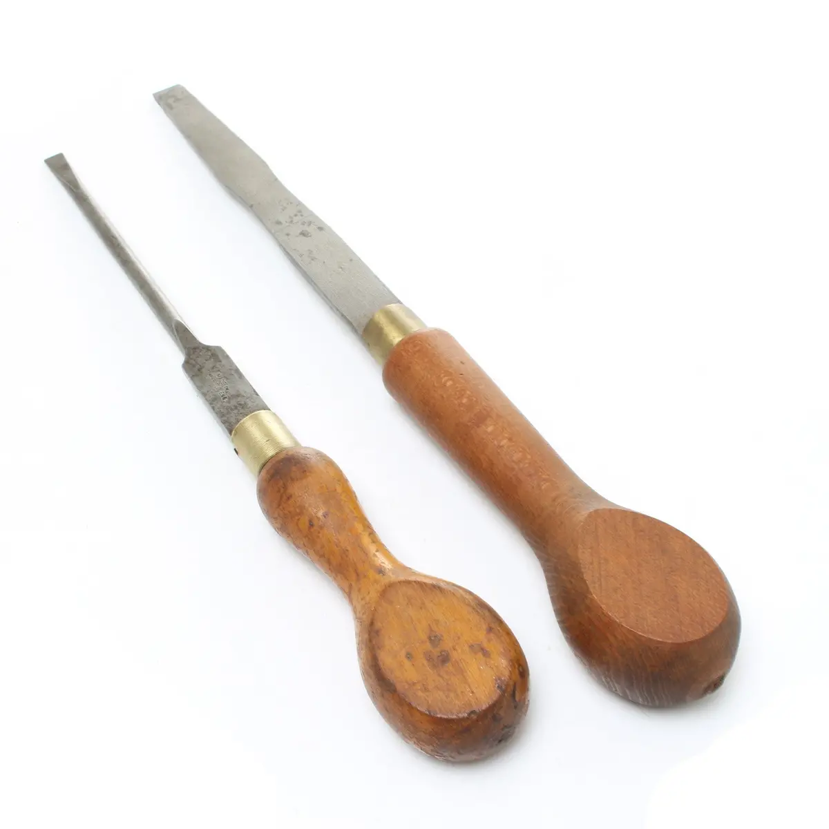 2X Old Screwdrivers - 9 1/2" (Beech) 1