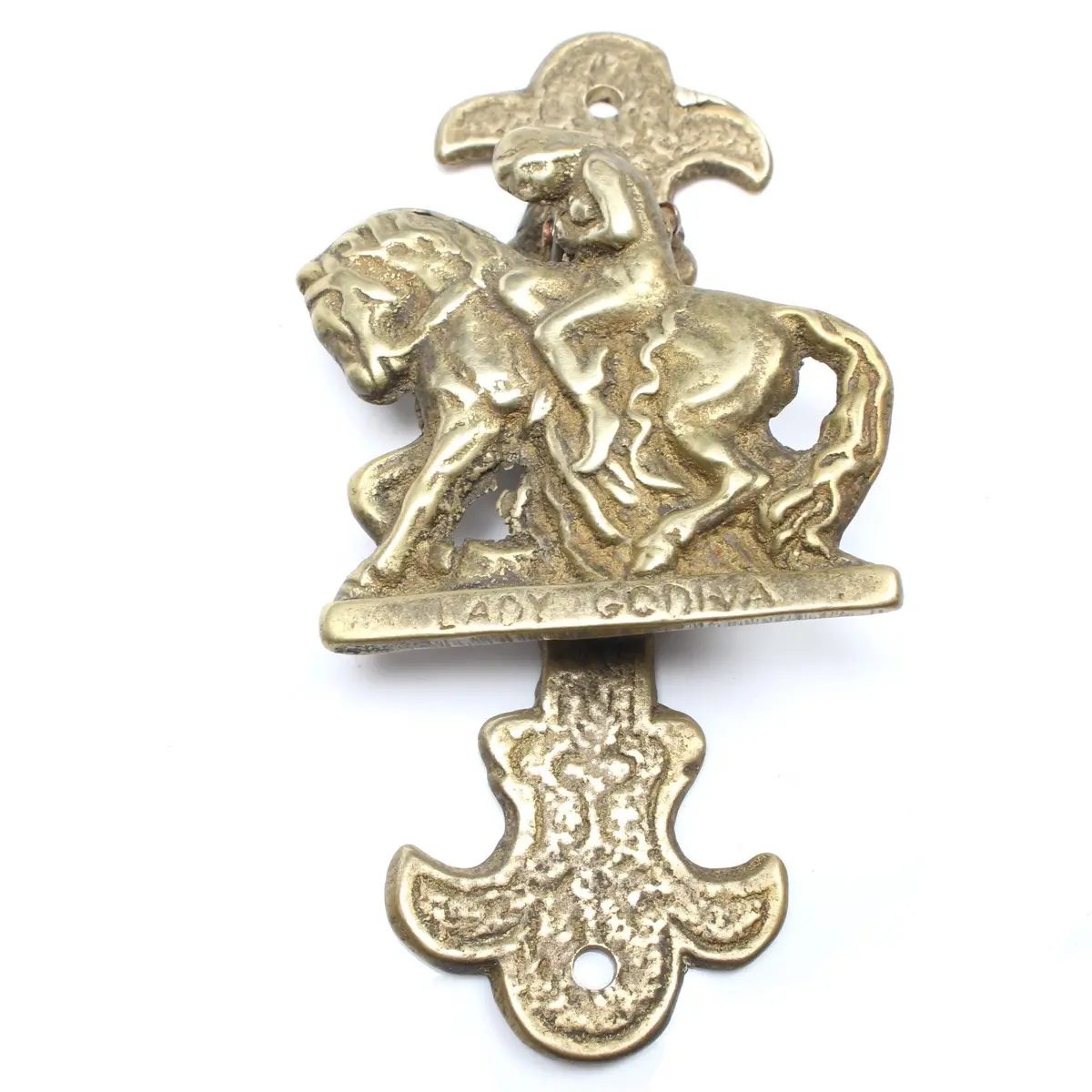Old Lady Godiva Door Knocker 1