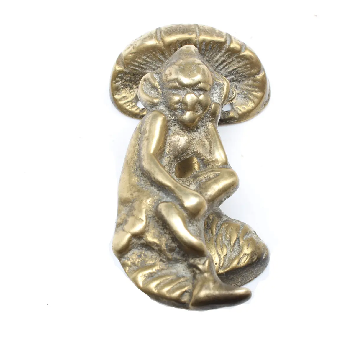 Old Pixie Under Toadstool Door Knocker 1