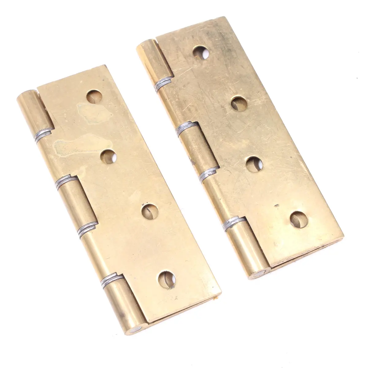 2X Steel Washered Brass Hinges - 4" 1