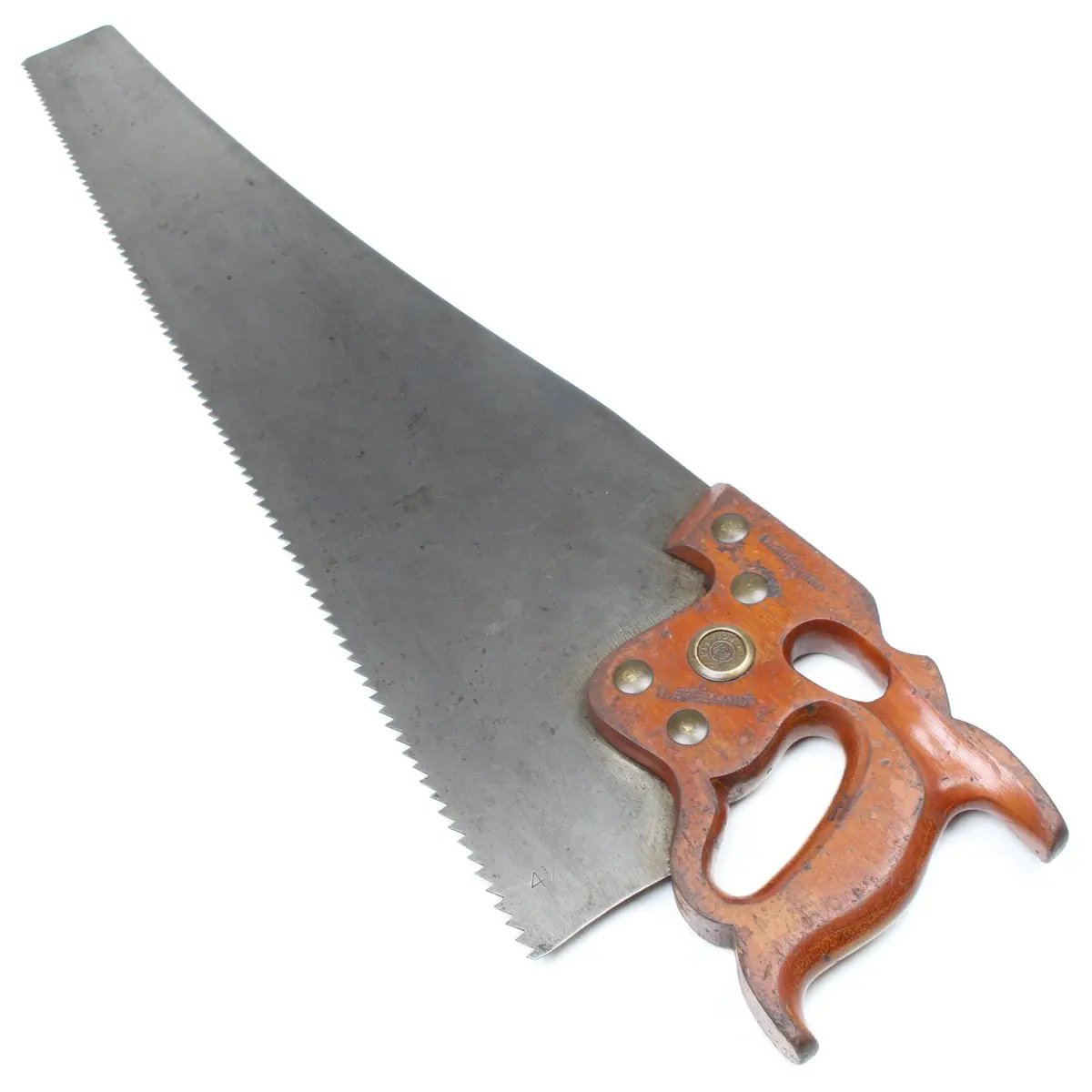 Sold -Disston Philadelphia D8 Thumb-Hole Rip Saw - 26” - 4 1/2Tpi (Apple) 1
