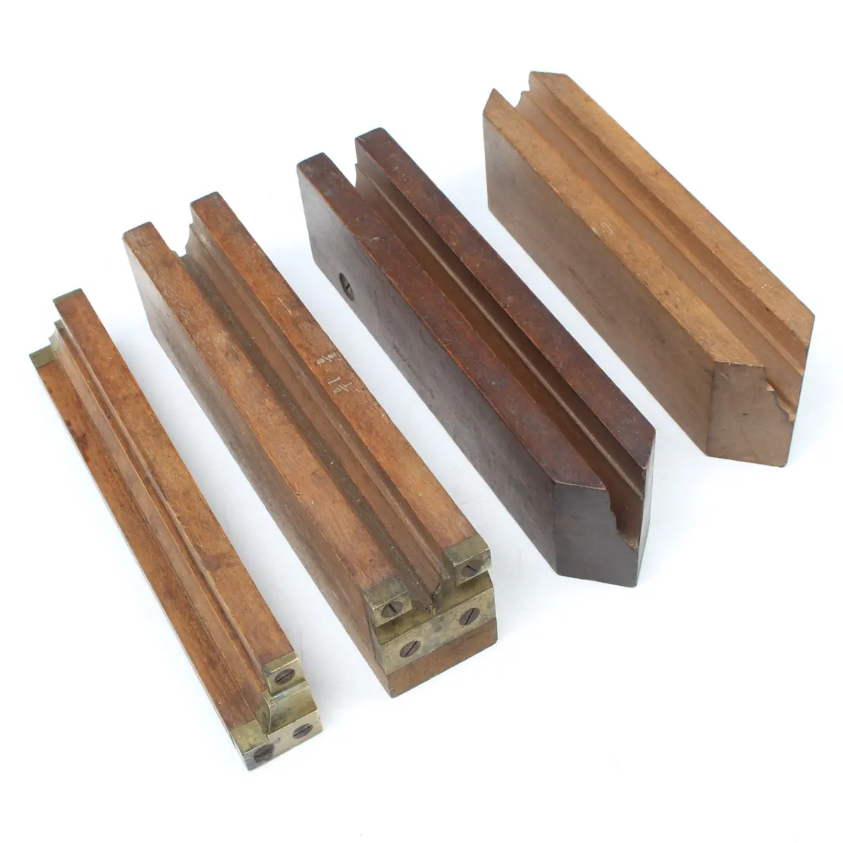 4X Old Wooden Templates (Beech) 1