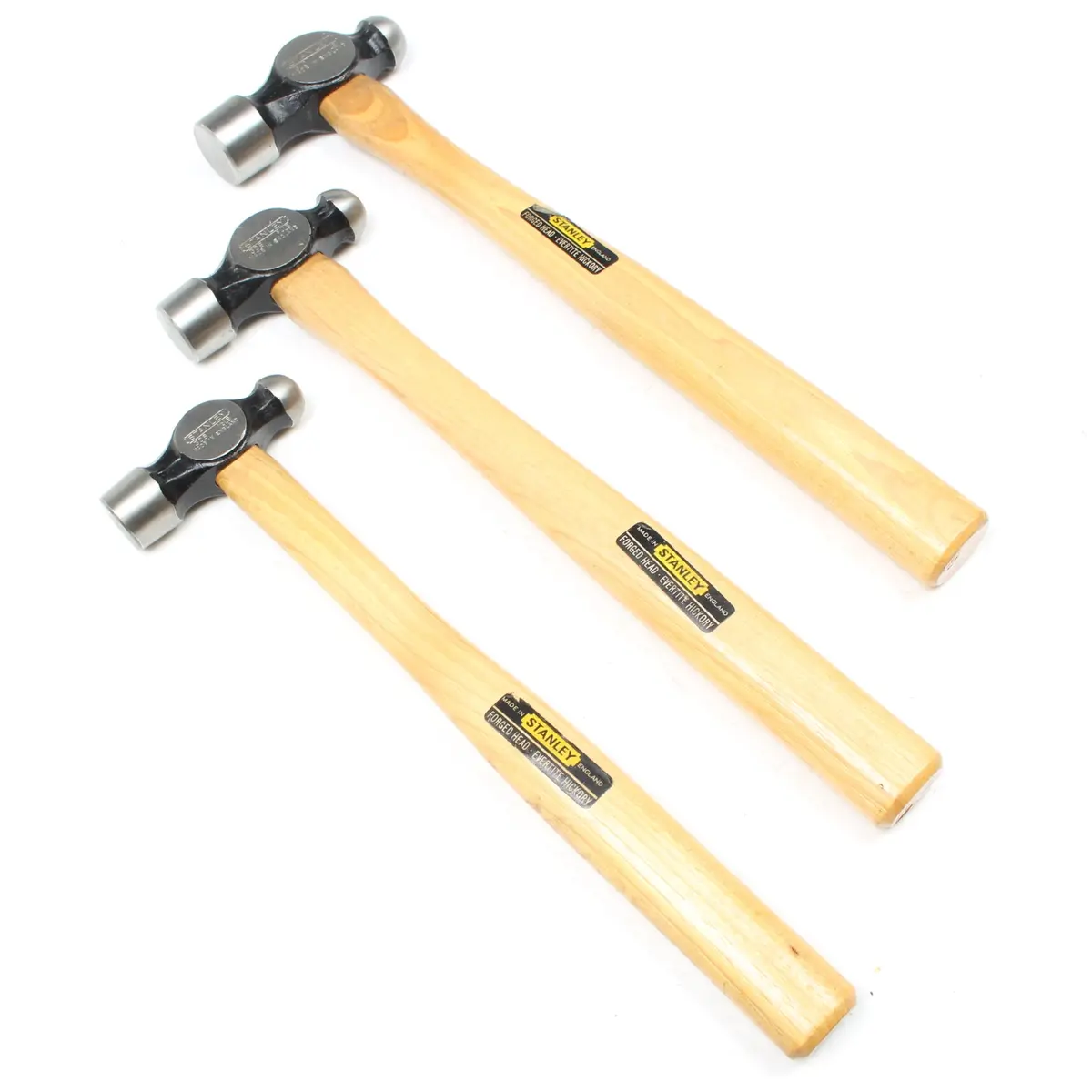 Sold - Graduated Stanley Ball-Pein Hammer Set (Ash) 1