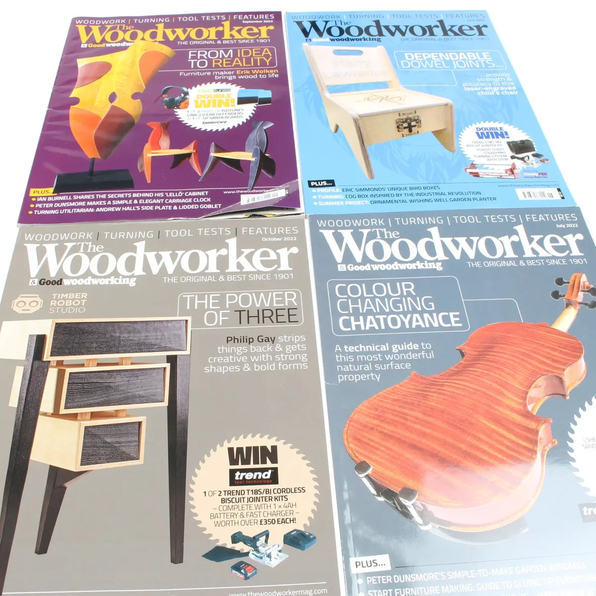 4X The Woodworker Magazines 1
