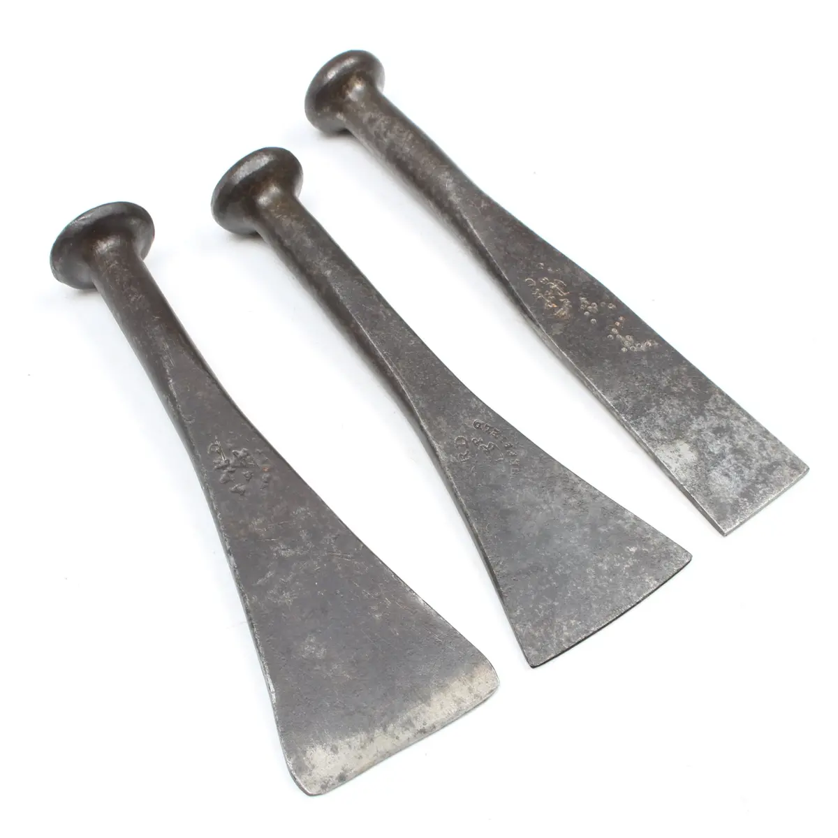Sold - 3X Old Ward Caulking Irons / Tools 1