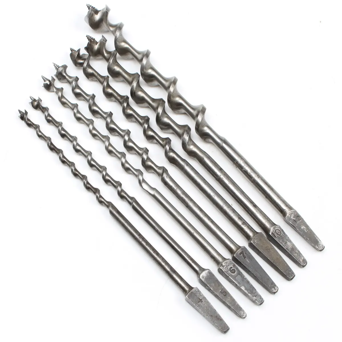 7X Ridgway Twist Auger Bits - 1/4" - 3/4" 1