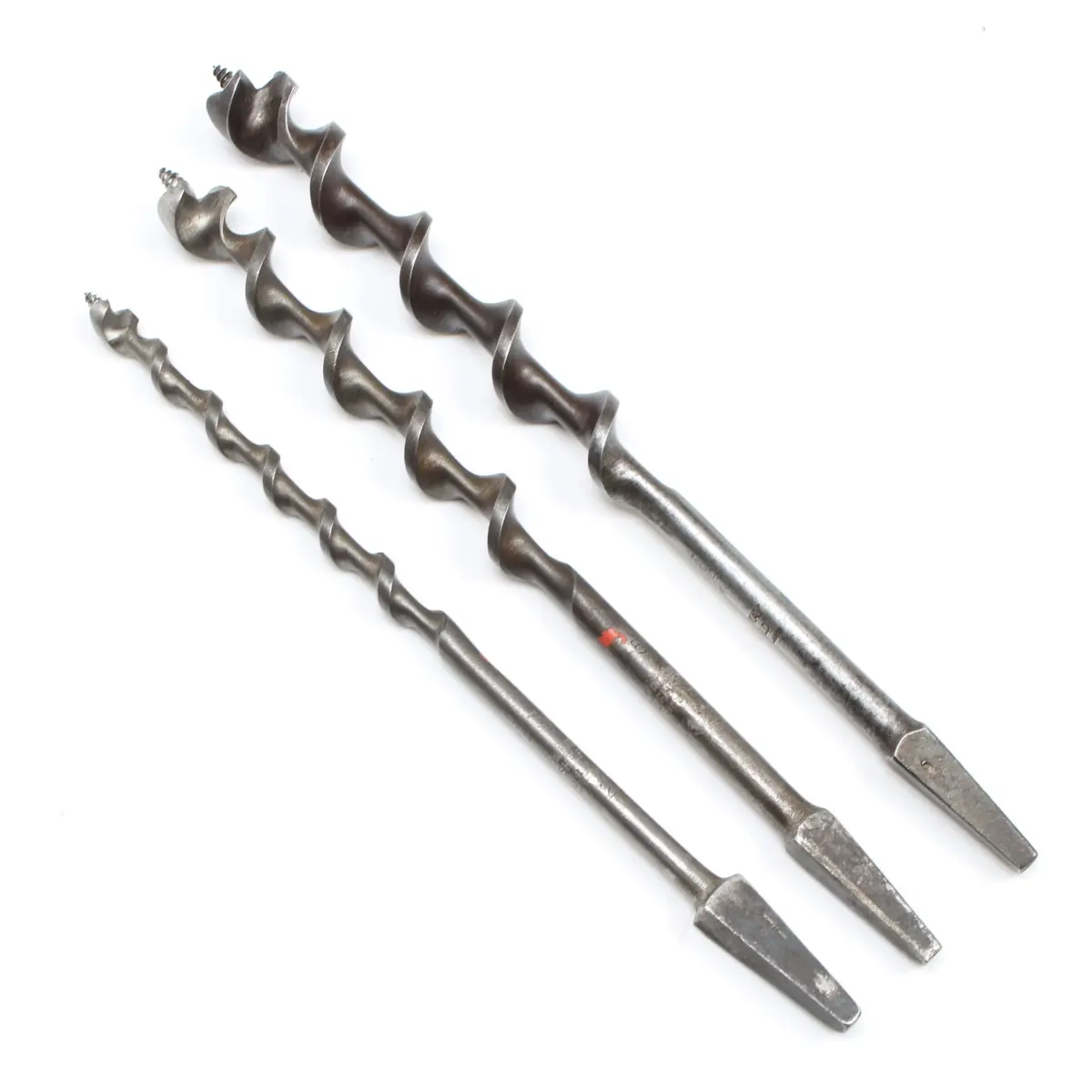3X Ridgway Twist Auger Bits - 3/8", 5/8", 3/4" 1