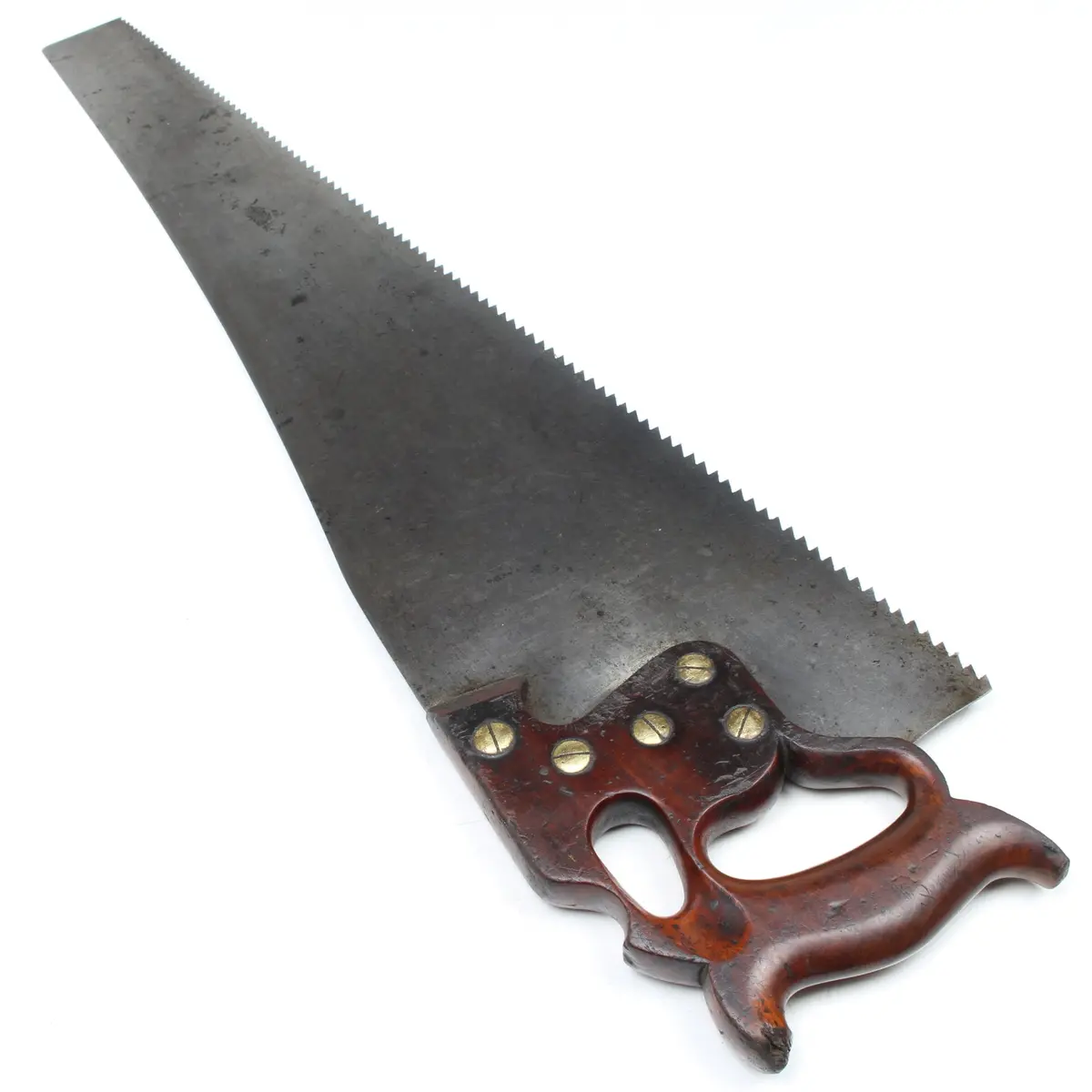 Sold - H Disston Philadelphia D8 Thumb-Hole Rip Saw - 28” - 4 1/2-6Tpi (Apple) 2