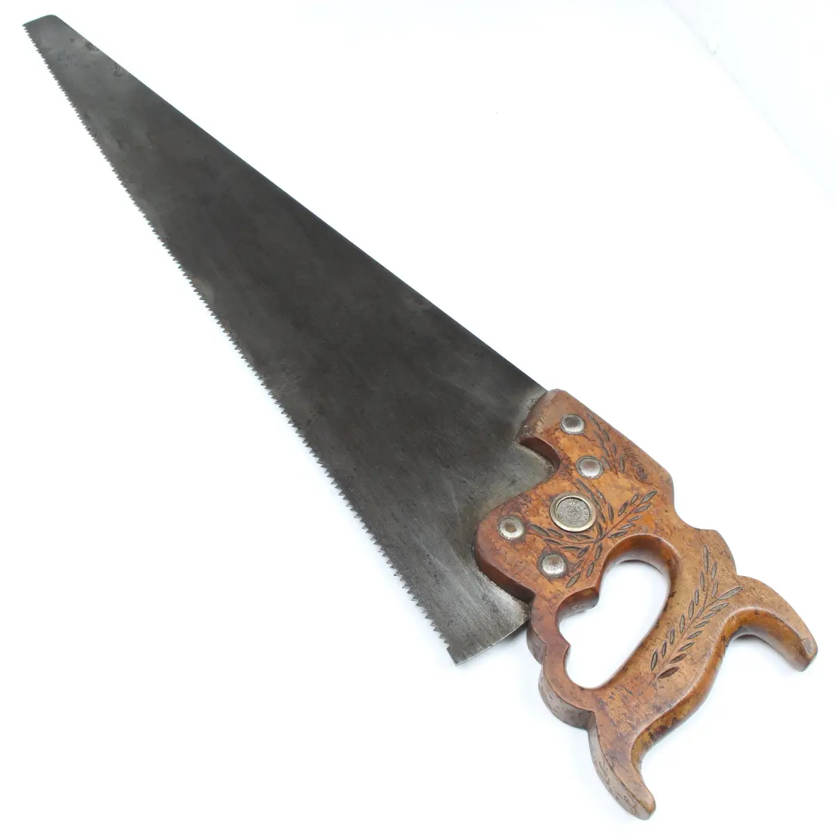 Sold - Disston Philadelphia Hand Saw No. D-12 – 26”- 7Tpi (Apple) 1