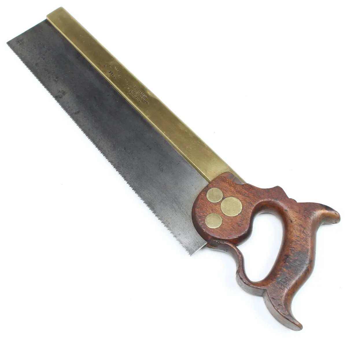 Sold - Old King & Compy (Hull) Tenon Saw - 14" - 12Tpi (Beech) 1