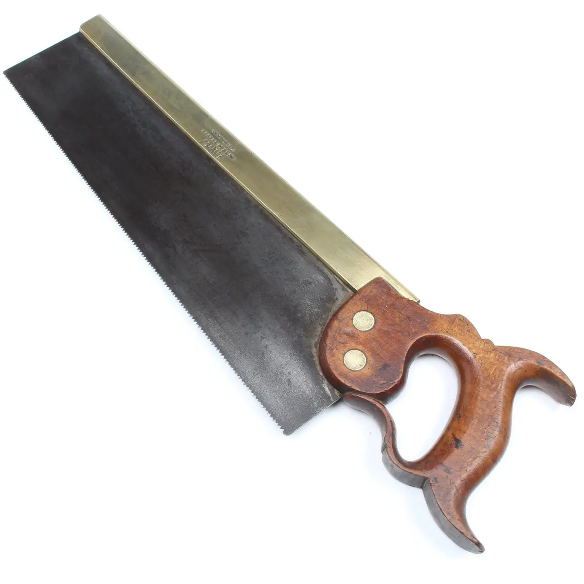 Sold - Old W Fletcher (Chelsea) Tenon Saw - 12Tpi - 14" (Beech) 1