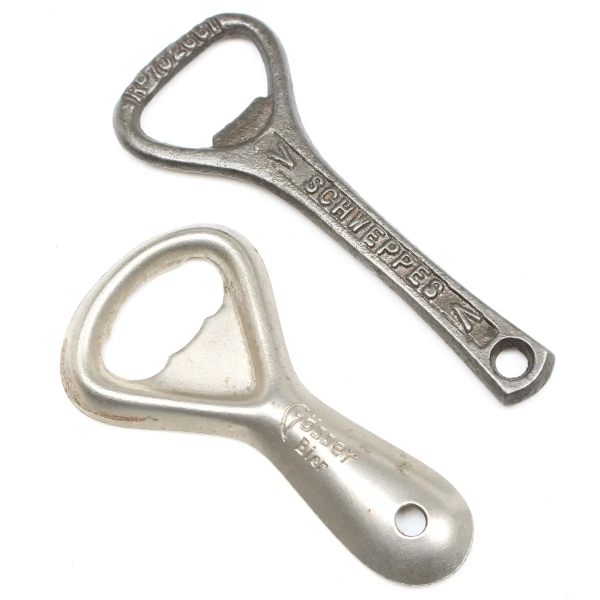 Old Schweppes & Gosser Bier Bottle Openers 1