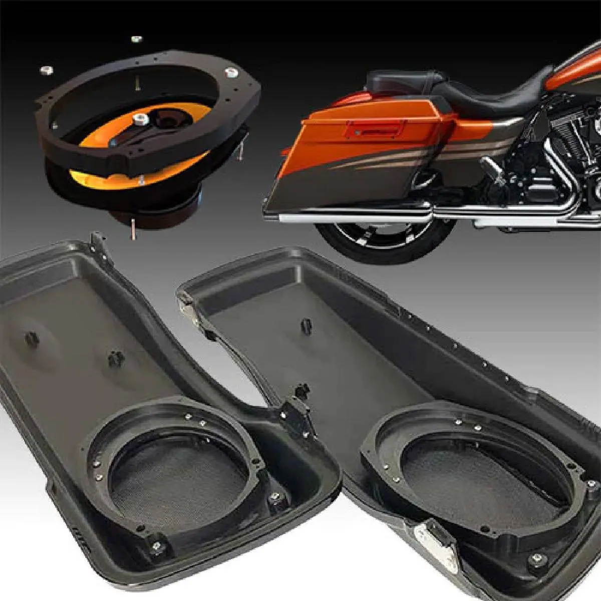 American Hard Bag 13 And Earlier 5X7 To 6X9 Adapters For Factory Speaker Lids (Ip-13-5X7-6X9) 1