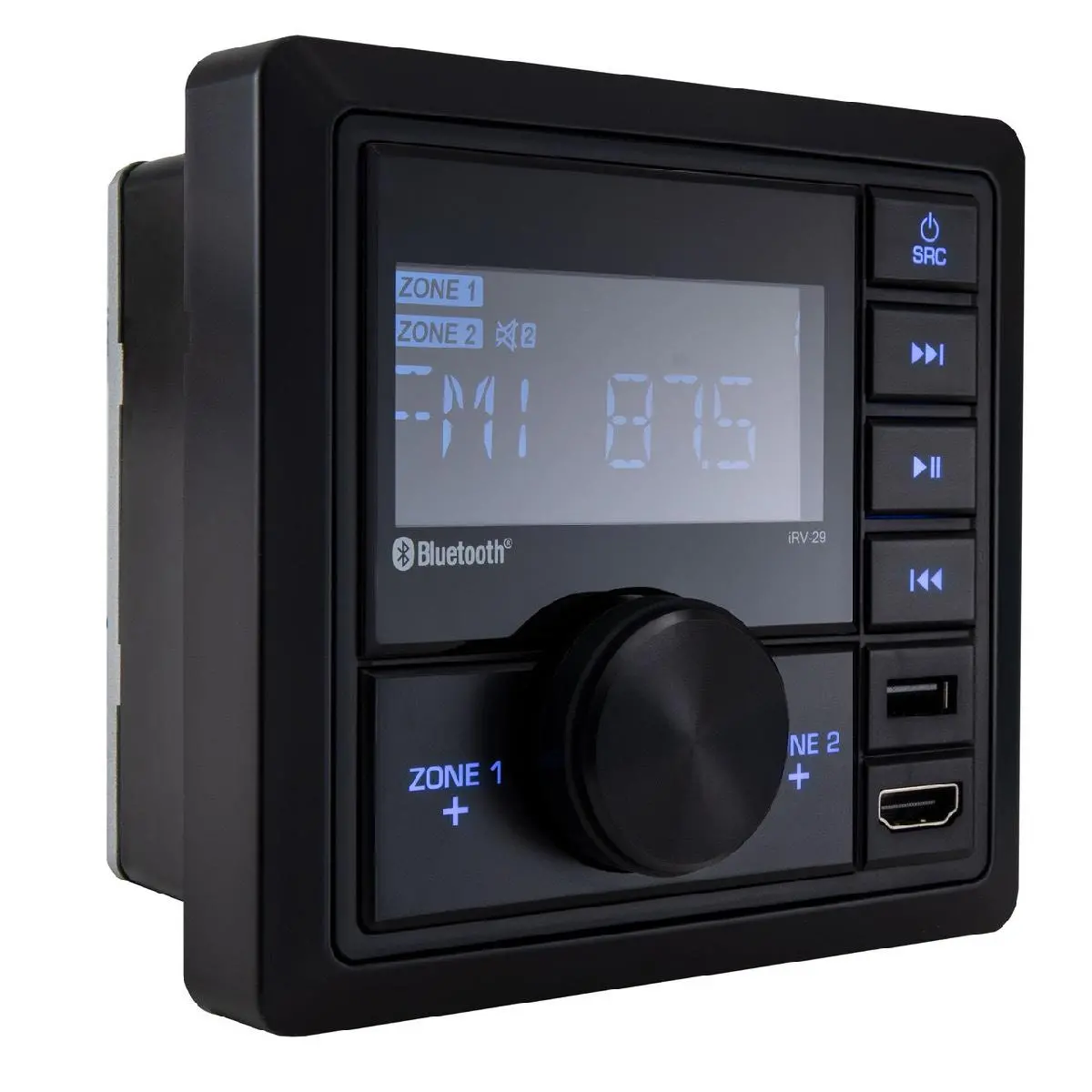 Sound Stream Mechless Headunit With Usb & 2 Zone Am/Fm Bluetooth Hdmi Input & Output (Irv29) 1