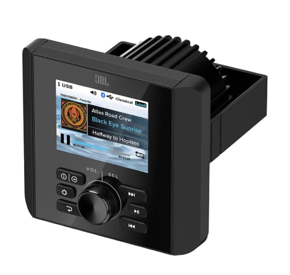 Jbl Mechless Gauge Style Radio With 3 Zones Full Color Display 9 Channel Rca 4 Volt Pre-Out And Camera Input (Jam5000n) 1