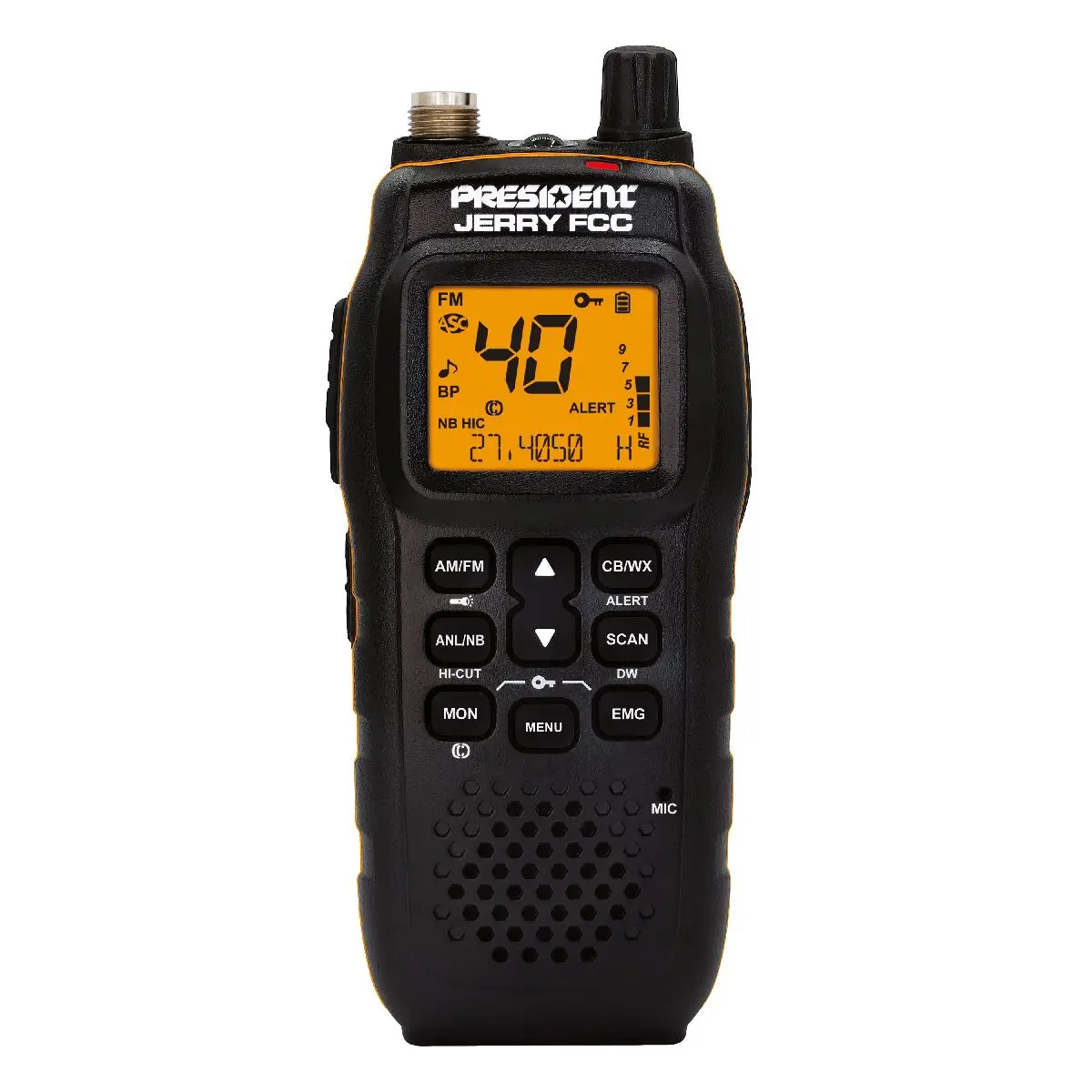 President Fcc Am/Fm 40 Channel Handheld Cb Radio With Car Adapter No Warranty (Jerry) 1