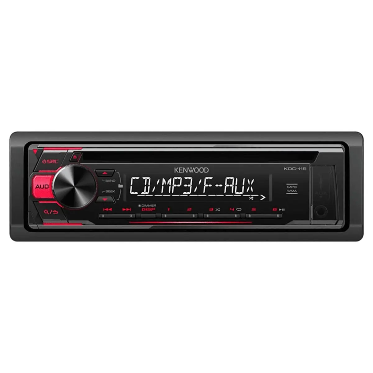 Kenwood Cd Receiver W/Front Aux Input (Kdc118) 1