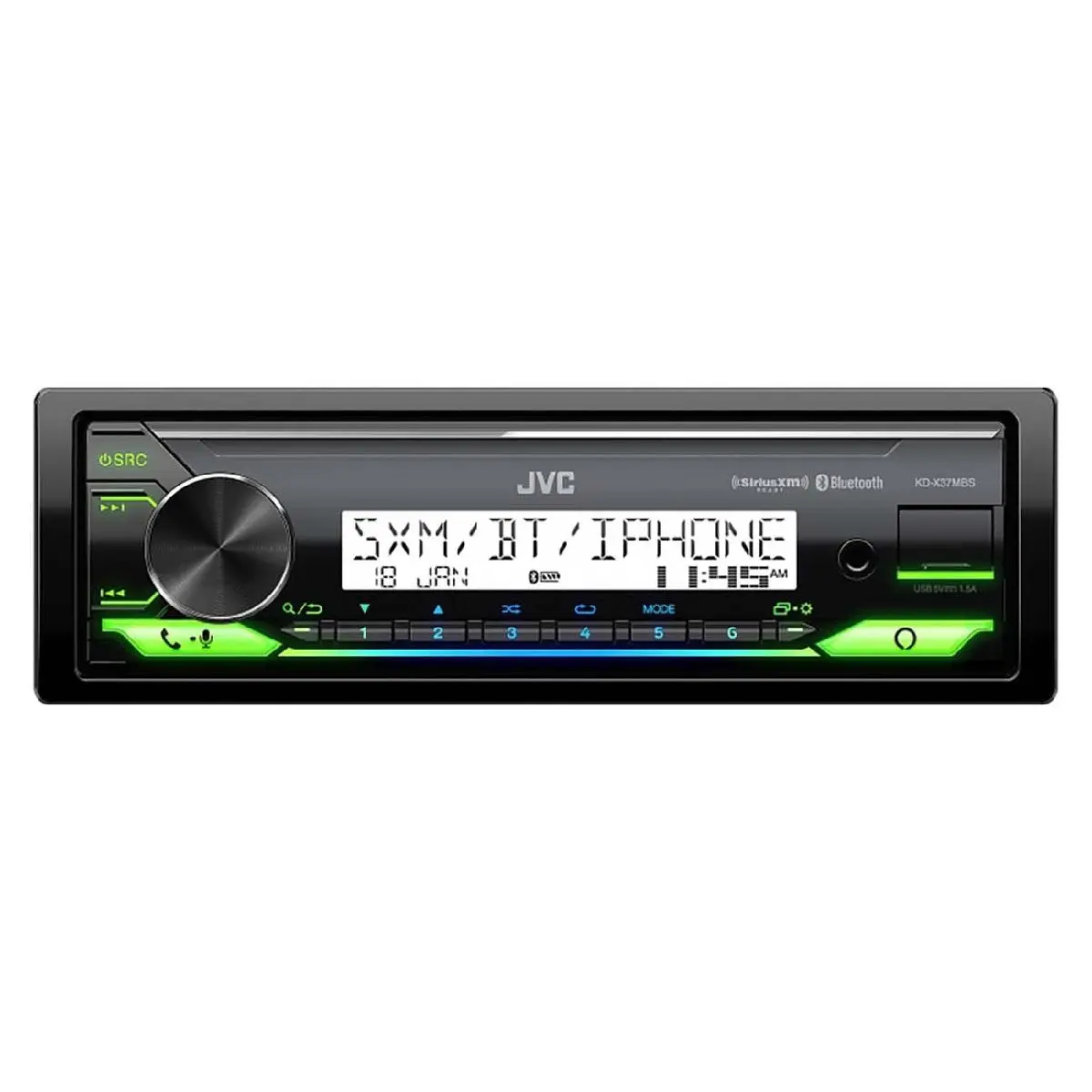Jvc Single Din Mechless Power Sports Am/Fm With Bluetooth (Kdx38mbs) 1
