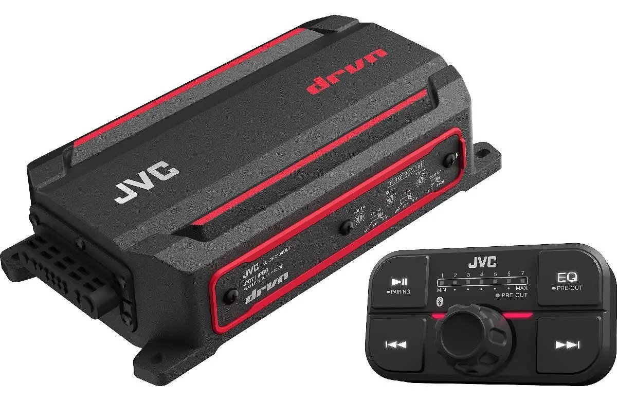 Jvc 300 Watt 4 Channel Power Sports Bluetooth Amplifier (Ks-Dr2104dbt) 1