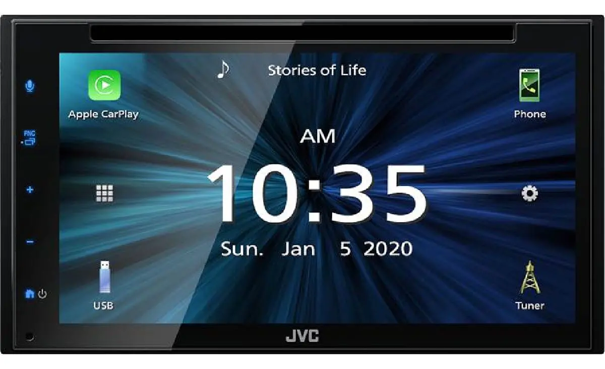 Jvc 6.8" Am/Fm/Cd/Dvd W/Apple Carplay & Android Auto (Kw-V66bt) 1