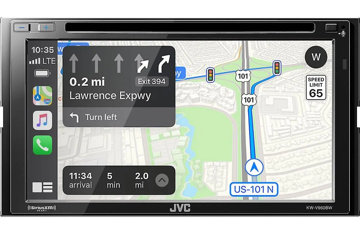 Jvc Double Din 6.8" With Wireless Apple Car Play & Android Auto (Kwv960bw) 1
