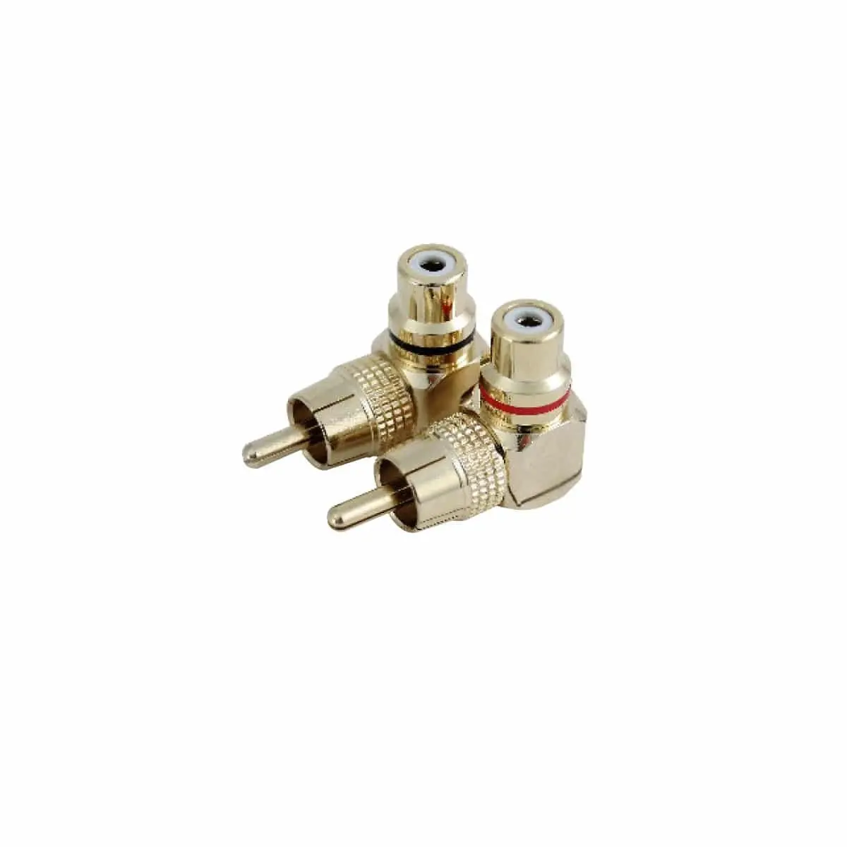 Db Link Rca Right Angle Adaptor Gold 2 Per Pack (Lc102) 1