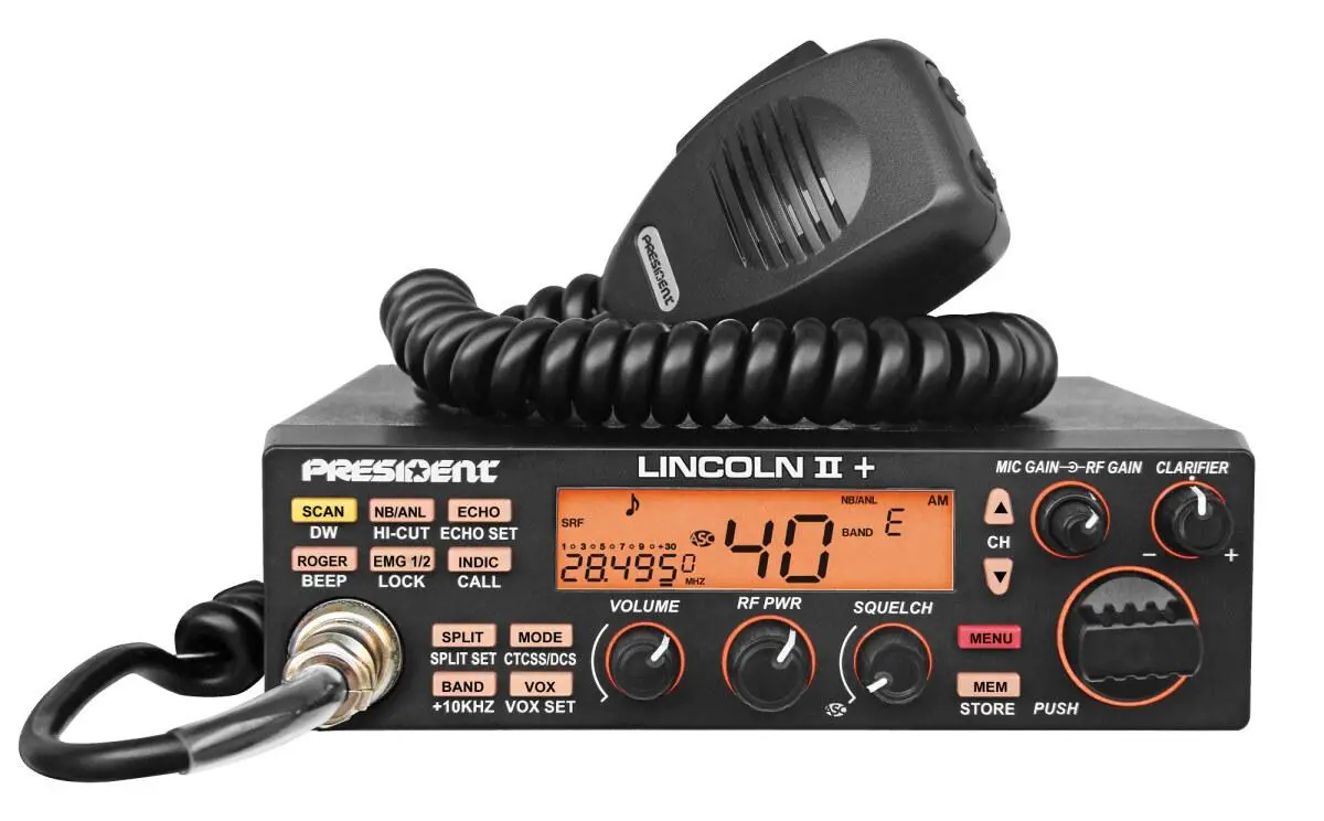 President Am/Fm/Ssb Color Changing 10 Meter Radio No Warranty (Lincoln) 1