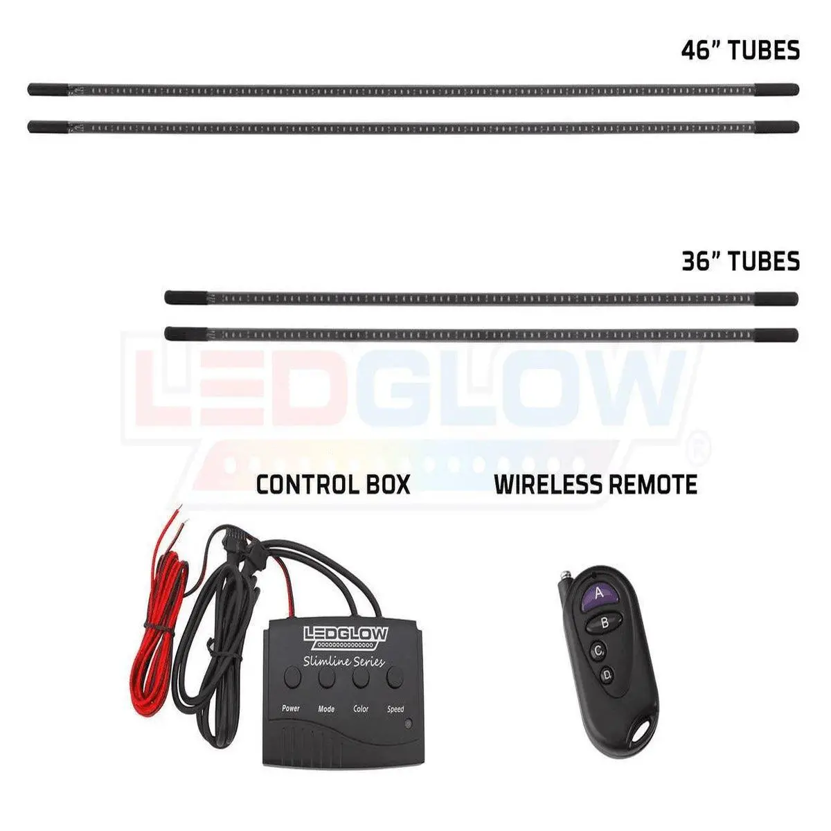 Led Glow 7 Color Slimline Smd Led Underbody Kit (Luubsl7c40.2) 1