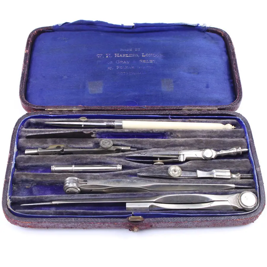 Harling German Silver Drawing Set 1