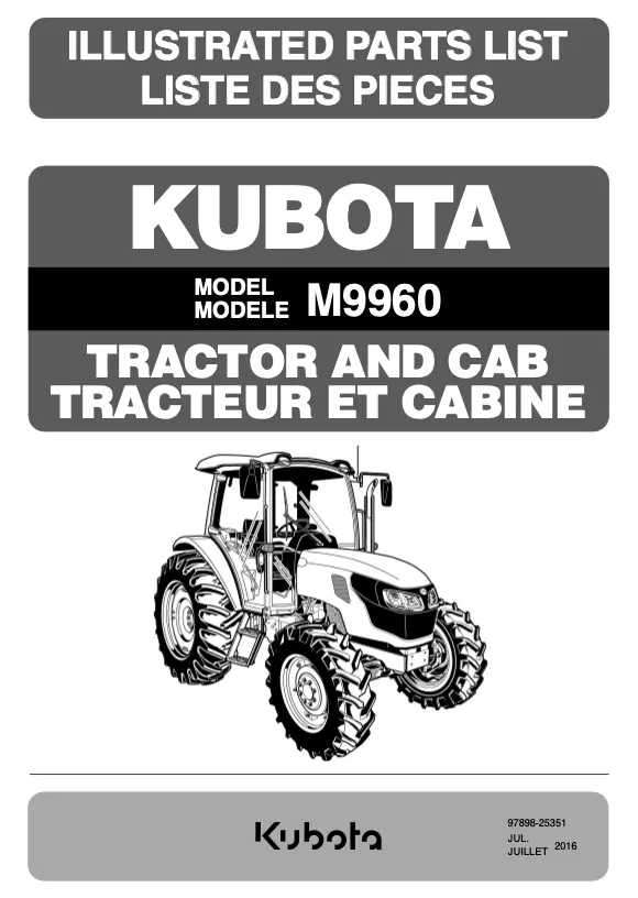 M9960hdcc12 Parts Manual 1