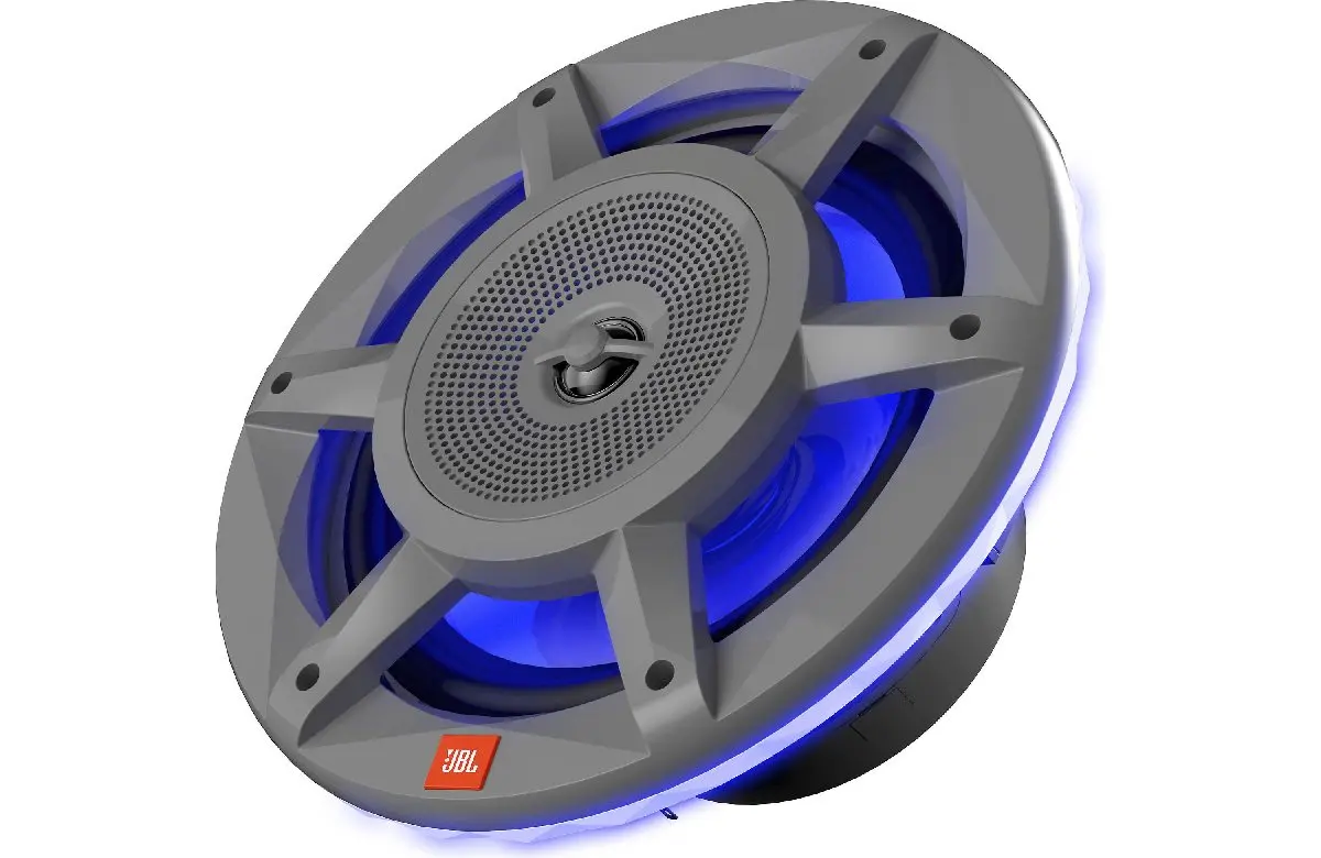 Jbl Stadium 8" 500 Watt Marine Speaker Gray W/Rgb Lighting (Jblmarspksd82mgry) 1
