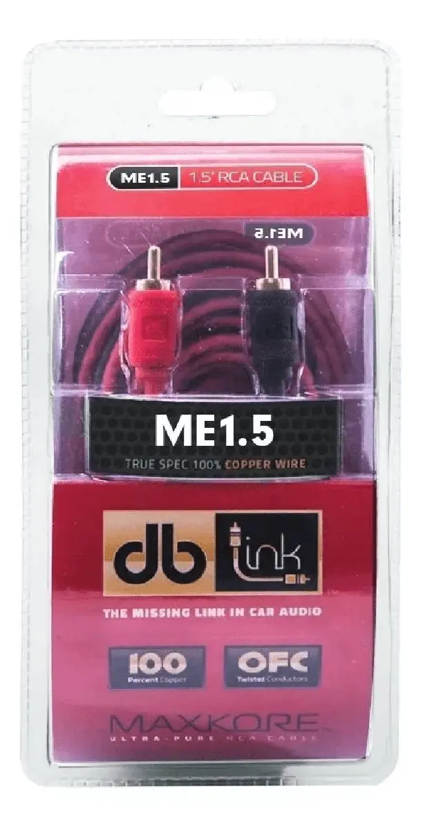 Db Link Maxcore 100% Ofc Copper 1.5" Rca (Me1.5) 1