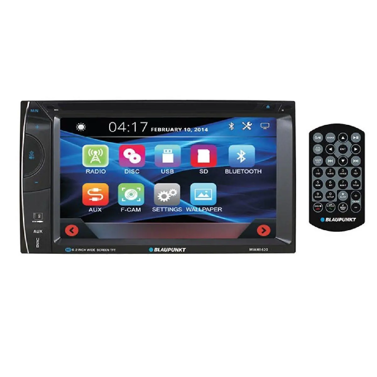 Blaupunkt 6.2" Double Din W/Dvd (Miami620) 1