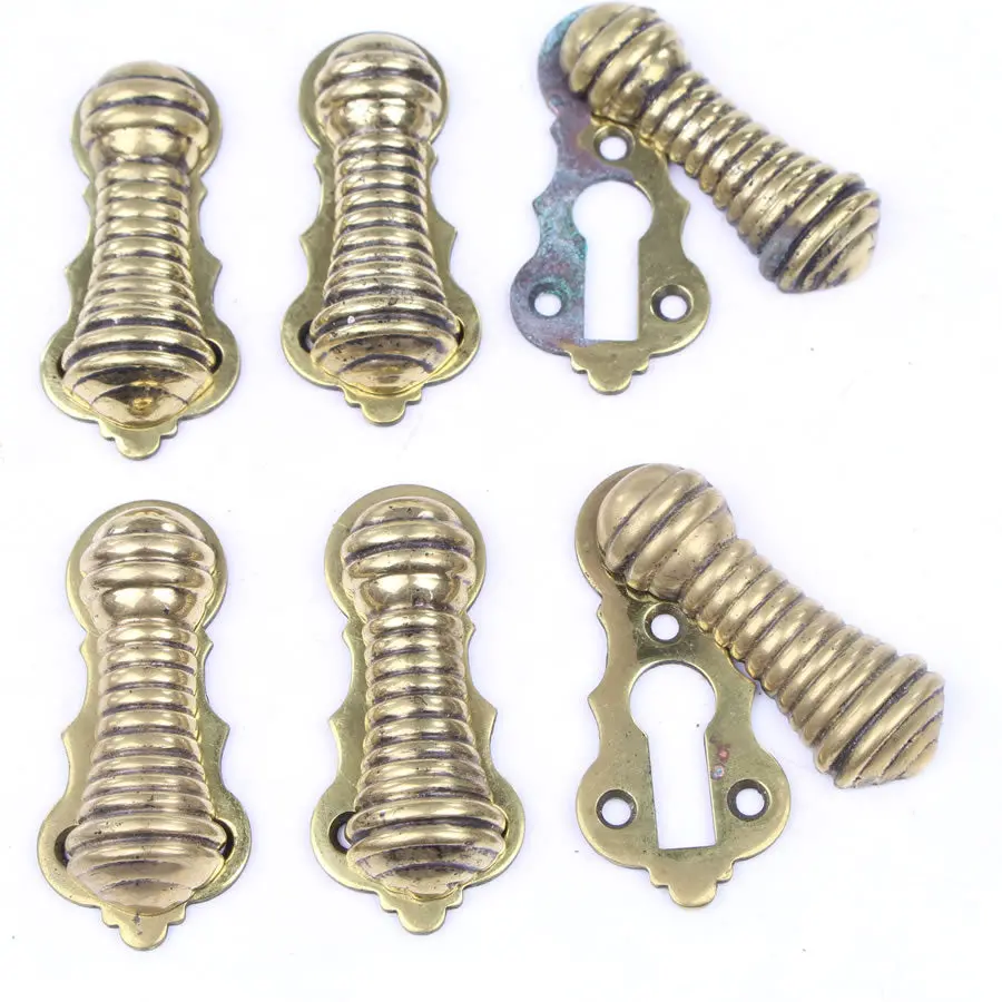 Sold - 3 Pairs Of Georgian Escutcheons And Covers 1