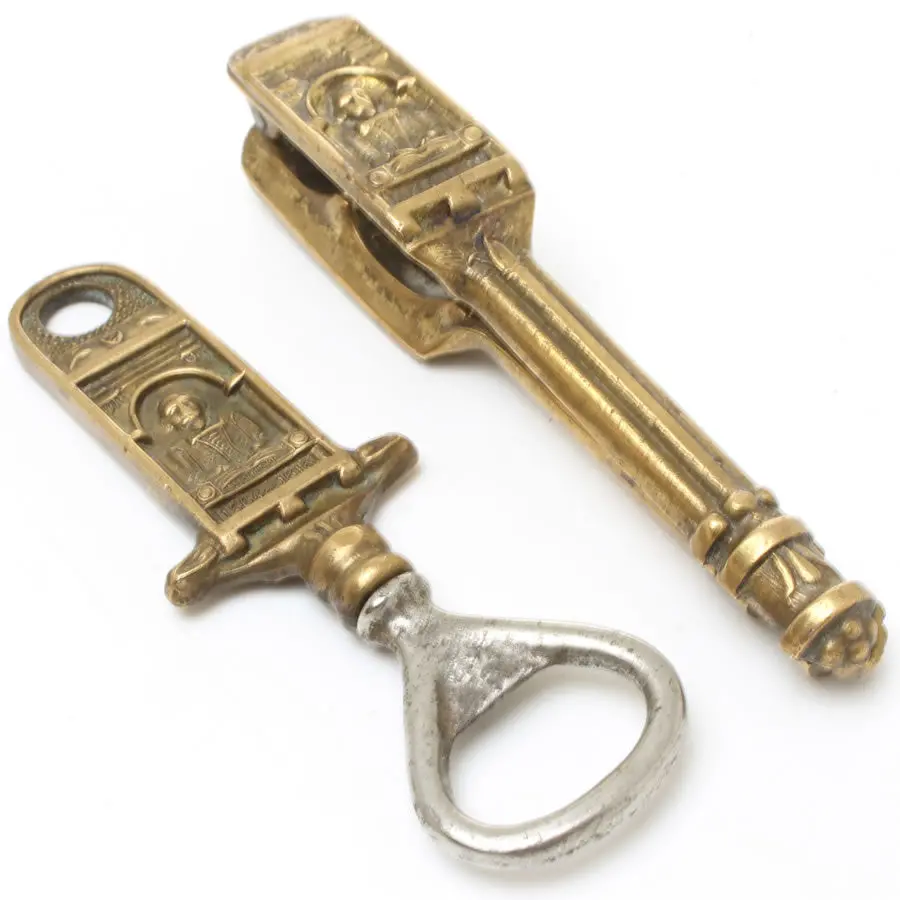 Vintage Brass Bottle Opener And Nutcrackers 1