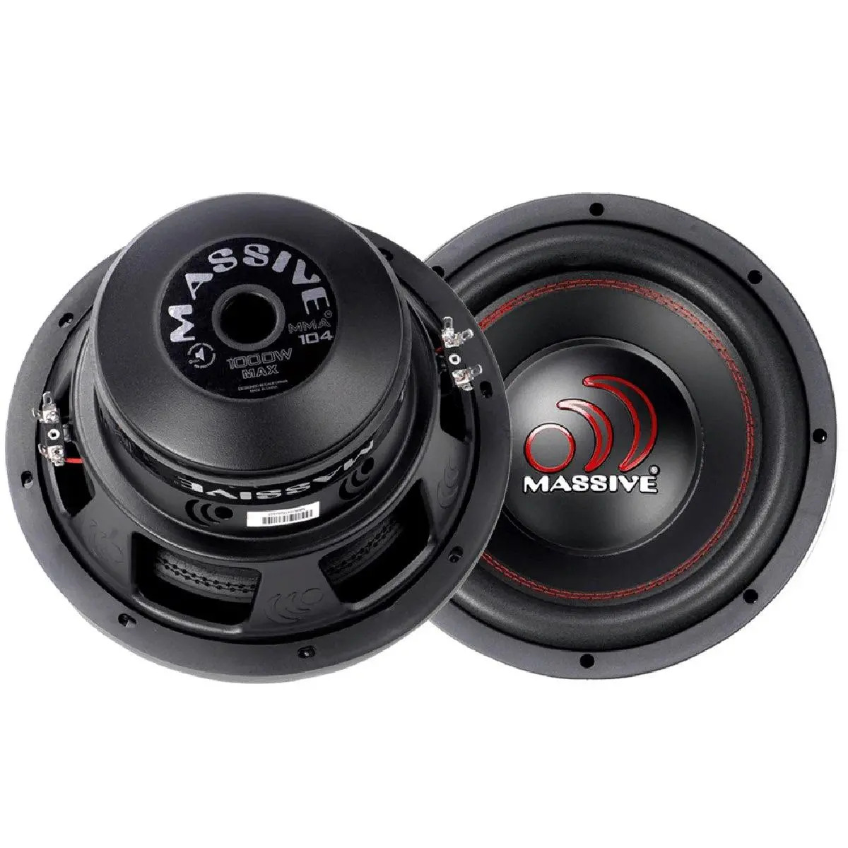 Massive Audio 10" 1000 Watt Dual 4 Vc (Mma104) 1